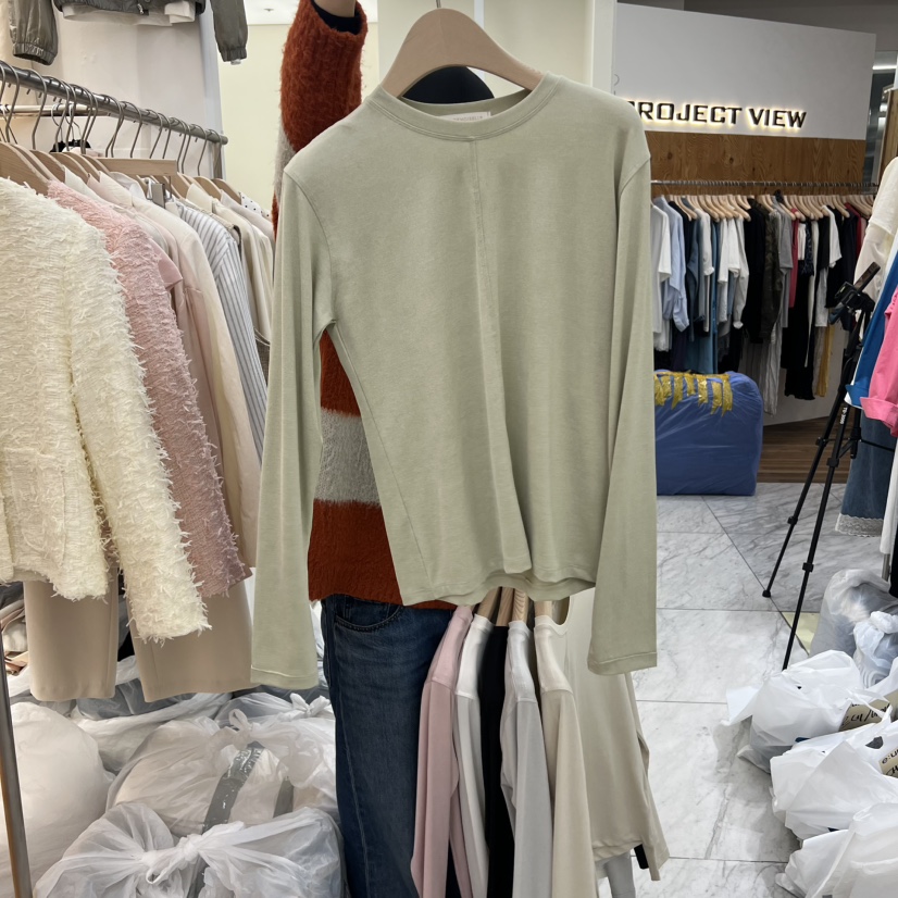 MADEMOISELL韓國直郵實拍女士新品熱賣推薦26春夏長袖T恤MADEMOISELL長袖T恤圖色2