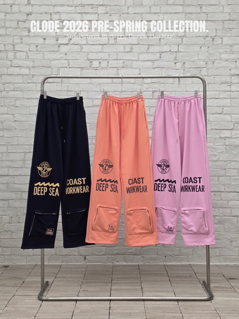 CLODE韓國東大門代購女裝新品推薦人氣職業26春夏休閑褲口袋CLODE休閑褲