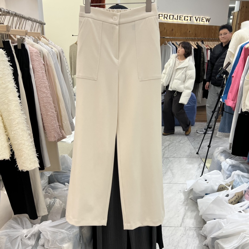 MADEMOISELL韓國直郵女裝新品人氣26春夏時尚休閑休閑褲口袋MADEMOISELL休閑褲圖色1