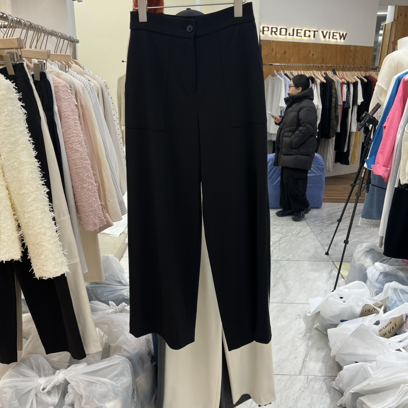 MADEMOISELL韓國直郵女裝新品人氣26春夏時尚休閑休閑褲口袋MADEMOISELL休閑褲圖色2