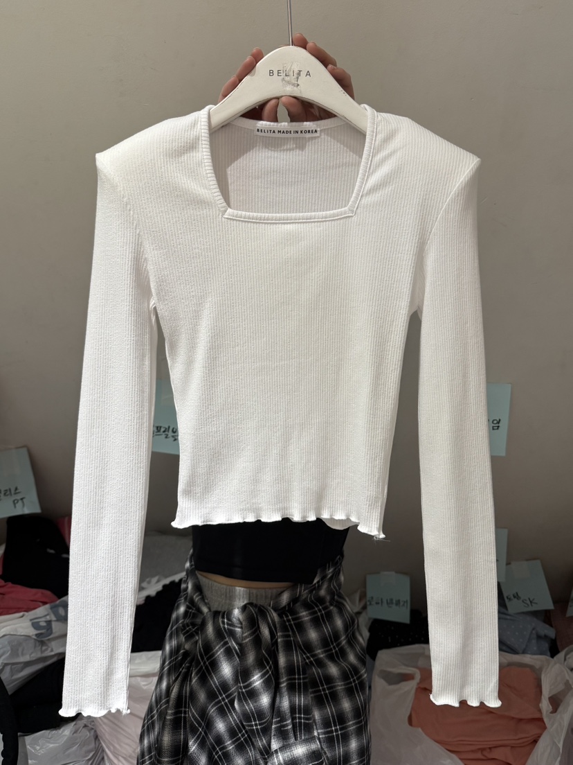 BELITA-L韓國東大門代購女裝新品人氣26春夏休閑長袖T恤BELITA-L長袖T恤圖色1
