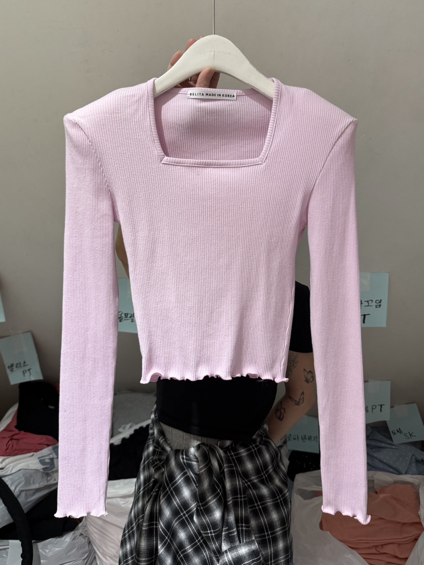 BELITA-L韓國東大門代購女裝新品人氣26春夏休閑長袖T恤BELITA-L長袖T恤圖色2