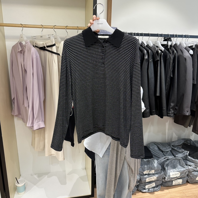 MUYBIEN韓國直郵實拍女士新品休閑推薦26春夏時尚長袖T恤MUYBIEN長袖T恤圖色3