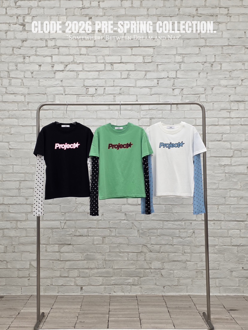 CLODE韓國直郵女士新品26春夏推薦人氣職業時尚休閑長袖T恤CLODE長袖T恤