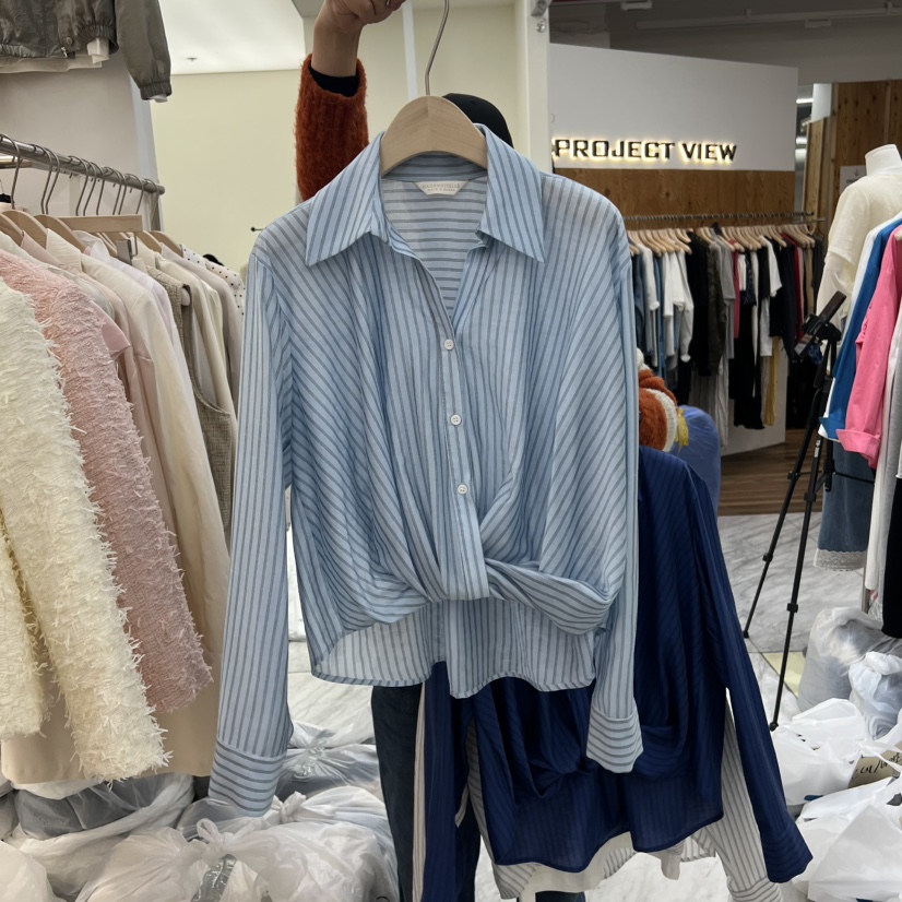 MADEMOISELL韓國東大門直郵女裝新品人氣熱賣時尚襯衫蕾絲衫MADEMOISELL襯衫/蕾絲衫圖色3