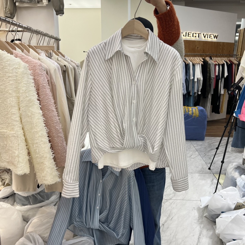 MADEMOISELL韓國東大門直郵女裝新品人氣熱賣時尚襯衫蕾絲衫MADEMOISELL襯衫/蕾絲衫圖色4