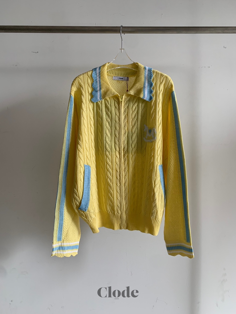 CLODE韓國東大門直郵女士新款推薦熱賣休閑26春夏針織衫拉鏈CLODE針織衫圖色2