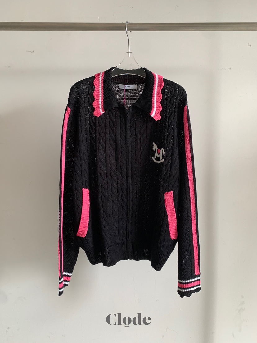 CLODE韓國東大門直郵女士新款推薦熱賣休閑26春夏針織衫拉鏈CLODE針織衫圖色4