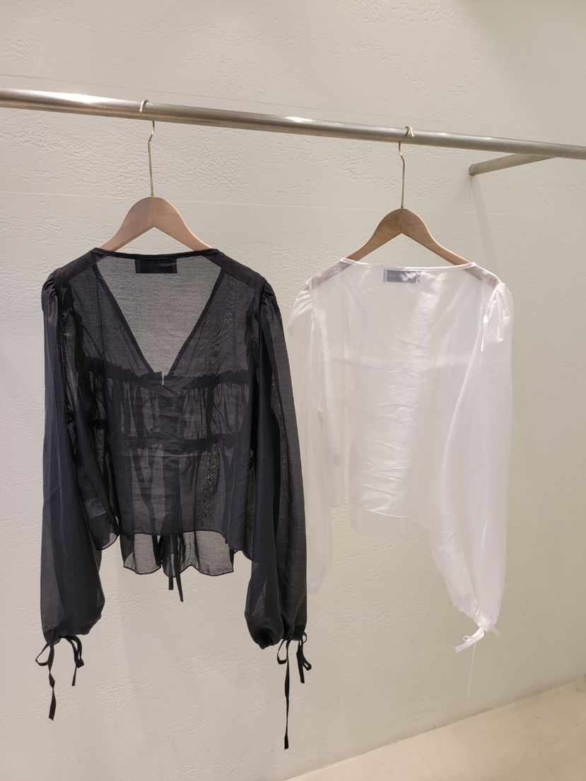 THE OTHER韓國東大門直郵女裝新款推薦休閑襯衫蕾絲衫透明THE OTHER襯衫/蕾絲衫