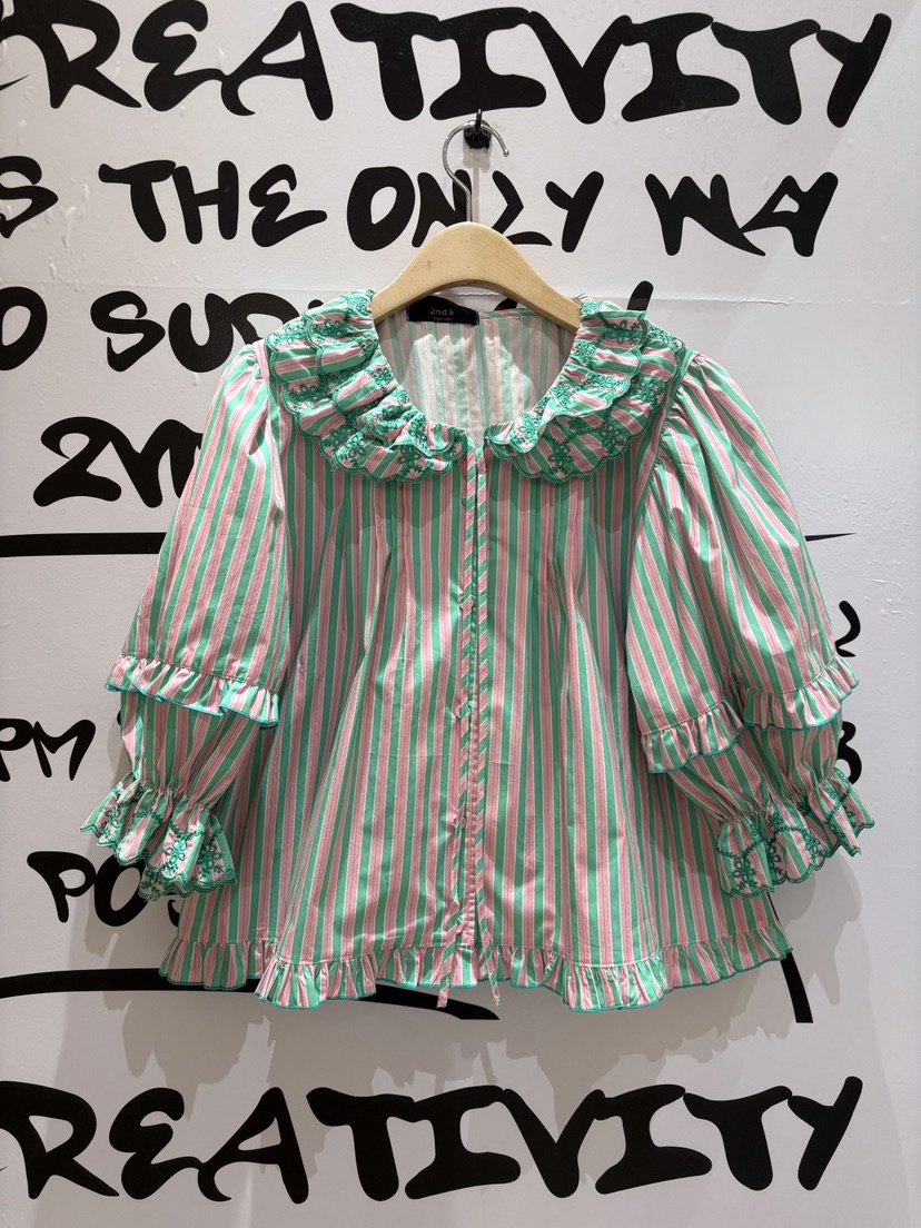 2ND K韓國直郵實拍女士新品熱賣時尚職業人氣襯衫蕾絲衫2ND K襯衫/蕾絲衫圖色4