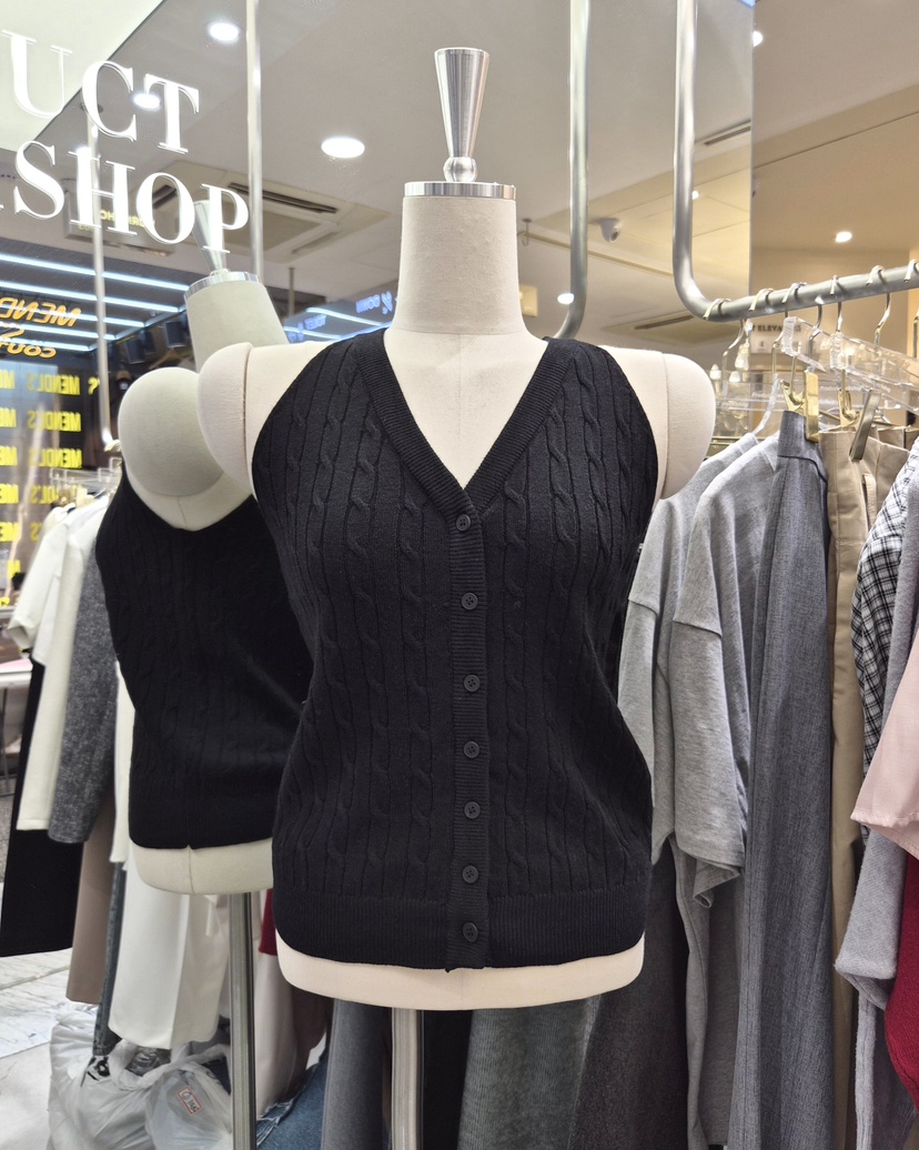 WORK SHOP韓國直郵實拍女裝新品休閑人氣26春夏職業馬甲Work_shop馬甲圖色3