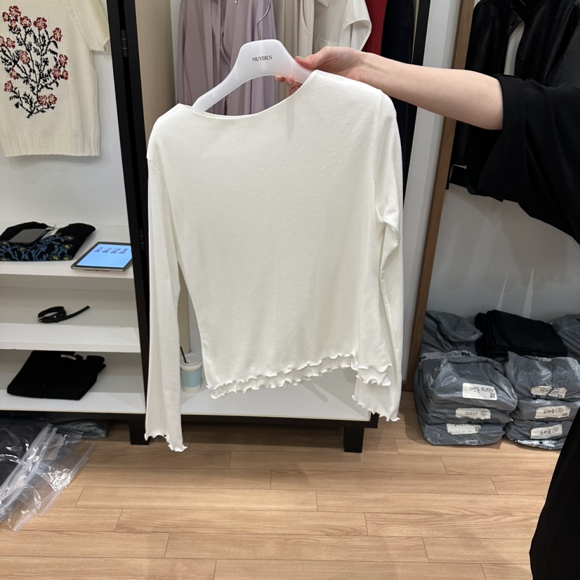 MUYBIEN韓國直郵女裝新品熱賣人氣26春夏休閑推薦長袖T恤MUYBIEN長袖T恤圖色2