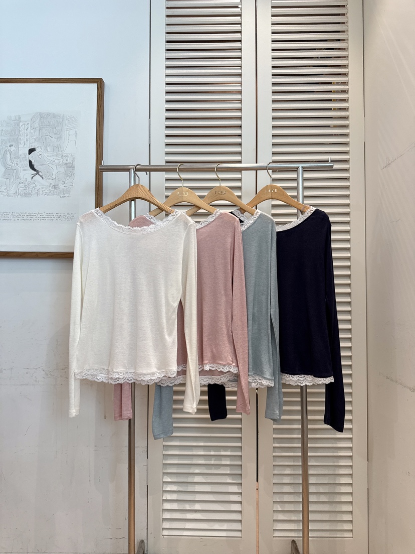 FAVE-L韓國東大門直郵女士新款推薦休閑時尚26春夏長袖T恤FAVE-L長袖T恤