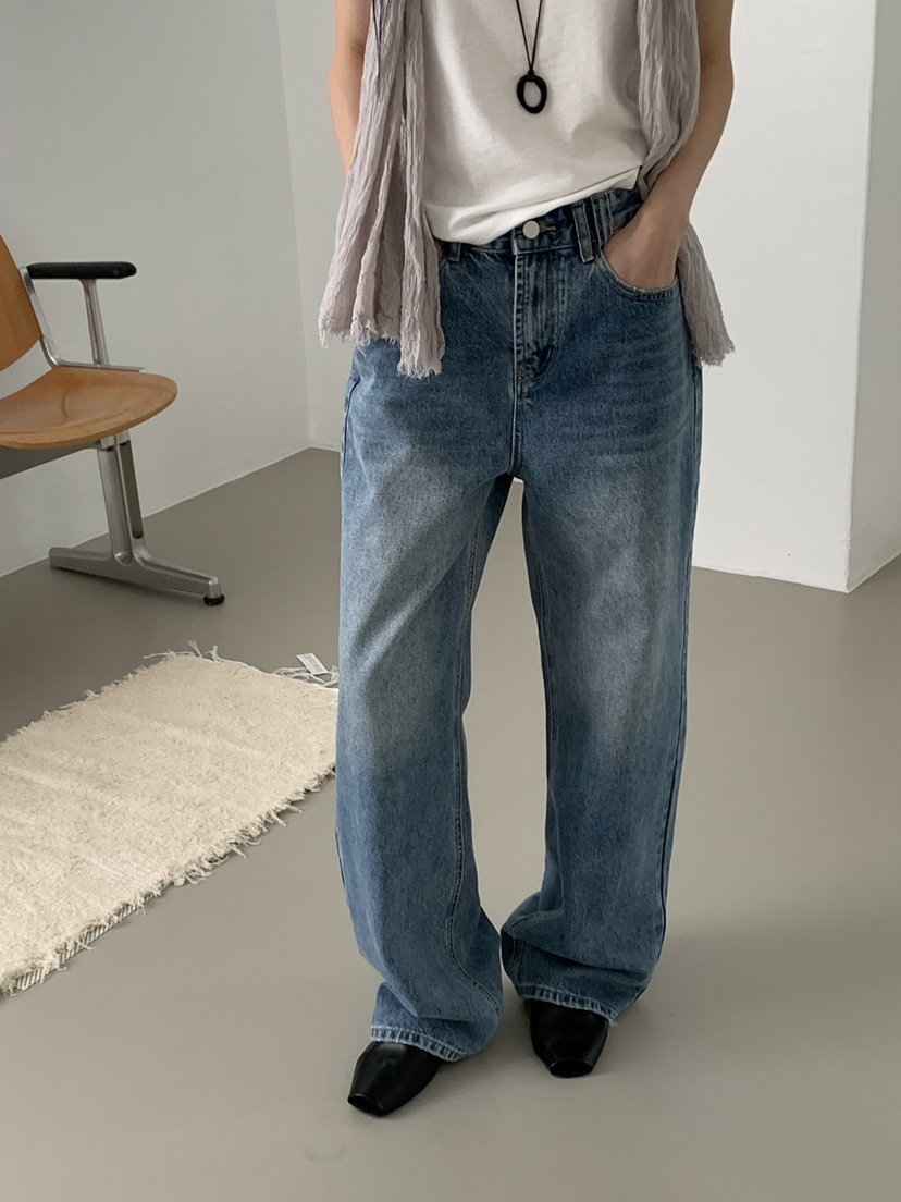 RIVER RAIN韓國東大門直郵女士新款26春夏熱賣牛仔褲口袋RIVER RAIN牛仔褲