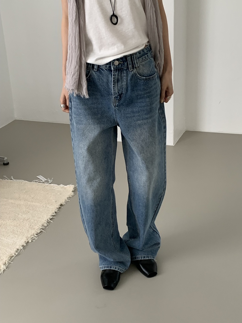 RIVER RAIN韓國東大門直郵女士新款26春夏熱賣牛仔褲口袋RIVER RAIN牛仔褲