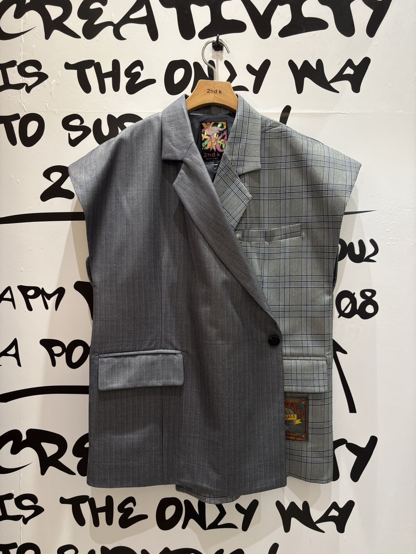 2ND K韓國東大門直郵女裝新品人氣休閑26春夏熱賣推薦馬甲2ND K馬甲圖色1