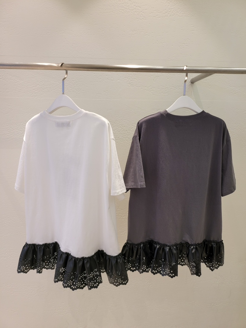 THE OTHER韓國直郵女士新款熱賣休閑推薦人氣時尚T恤皮革THE OTHERT恤