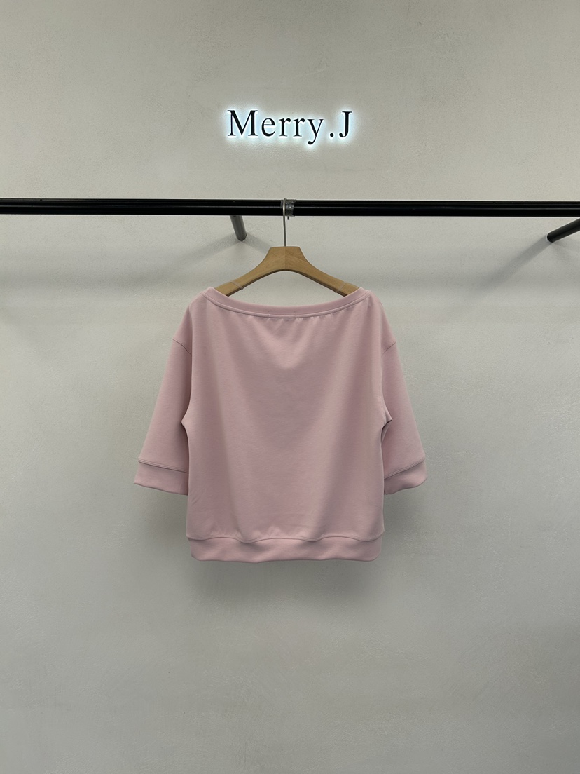 MERRY-J韓國直郵實拍女士新款休閑時尚推薦職業熱賣26春夏T恤MERRY-JT恤