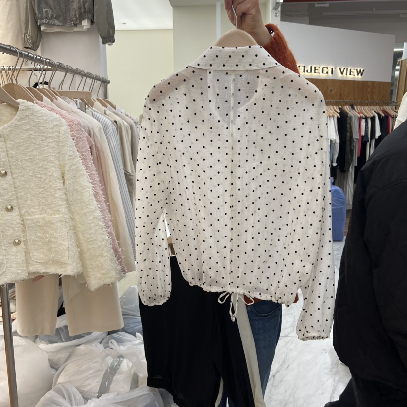 MADEMOISELL韓國直郵實拍女士新款休閑推薦人氣襯衫蕾絲衫MADEMOISELL襯衫/蕾絲衫