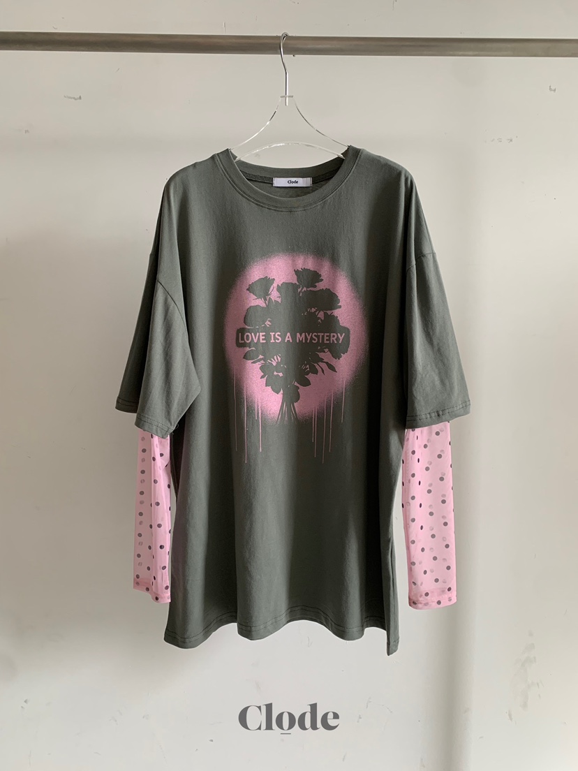 CLODE韓國直郵女士新款26春夏時尚職業熱賣休閑人氣長袖T恤CLODE長袖T恤圖色2