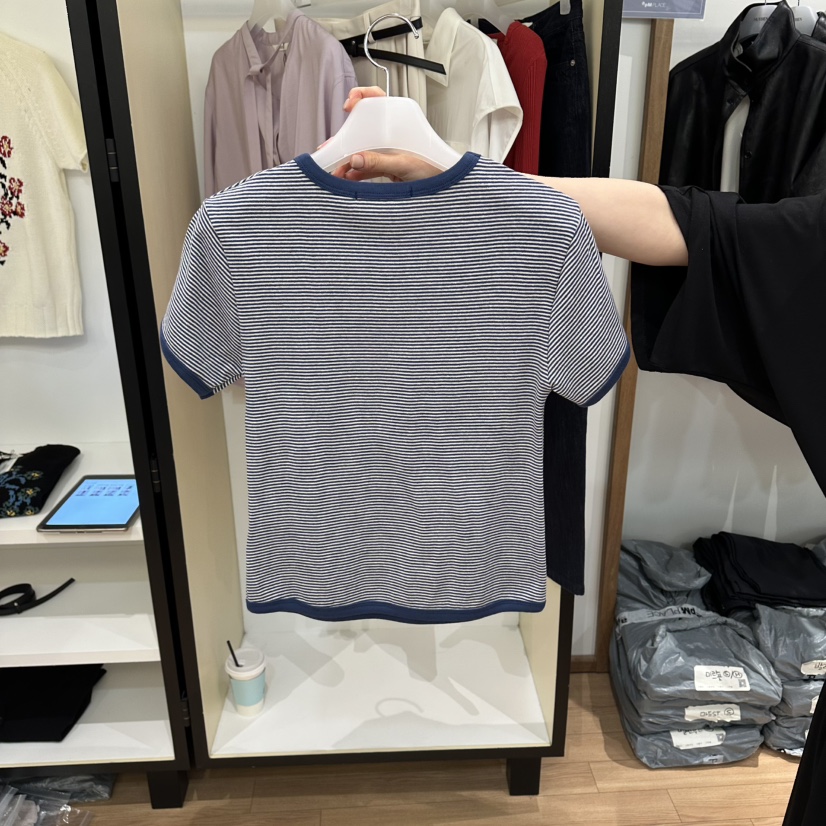 MUYBIEN韓國直郵實拍女裝新款人氣熱賣時尚職業休閑26春夏T恤MUYBIENT恤