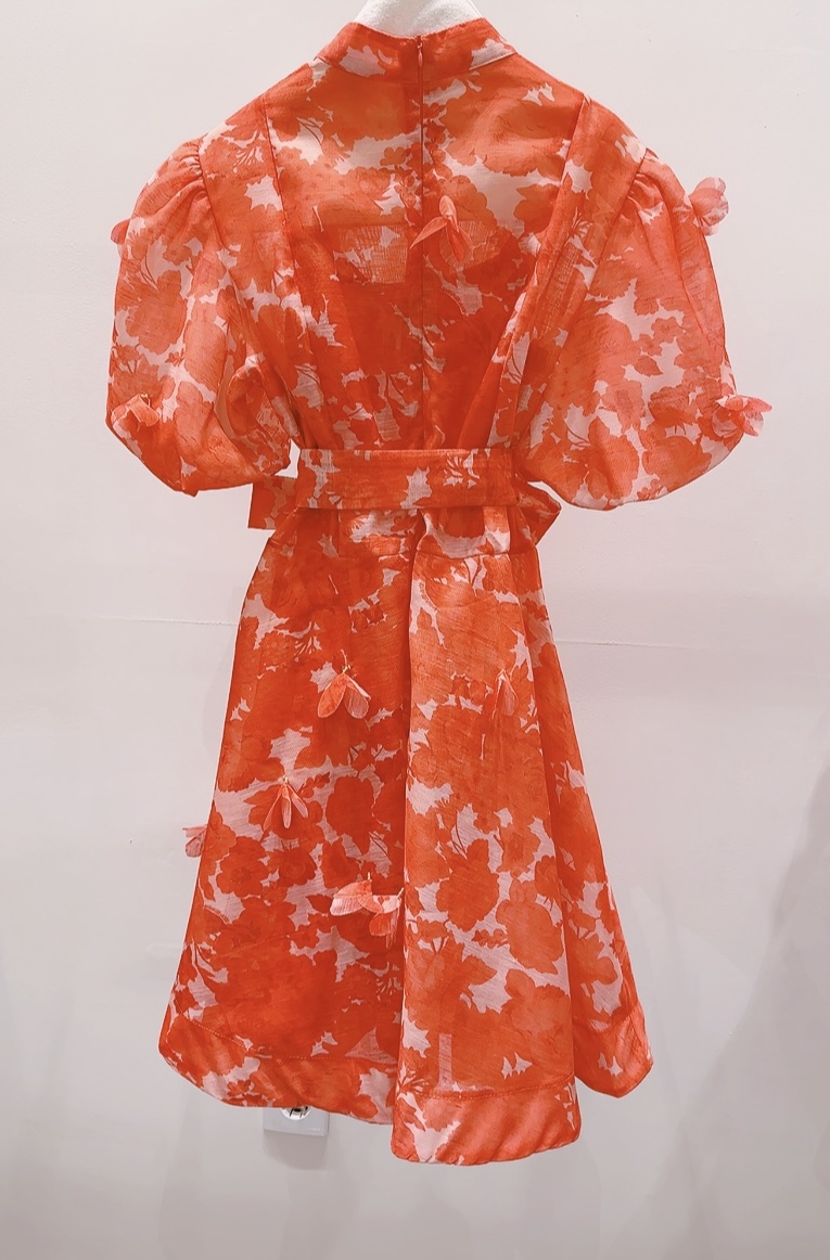 AWESOME-P韓國東大門代購女裝新款熱賣套裝含腰帶兩件套花朵AWESOME-P套裝