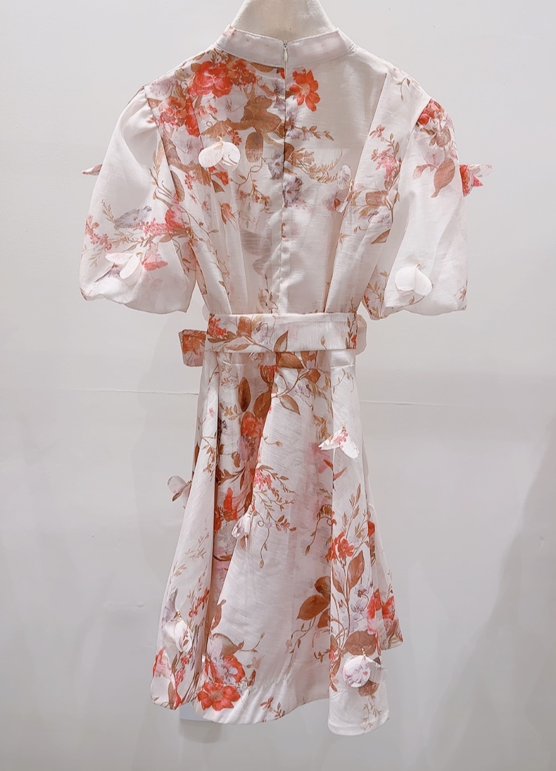 AWESOME-P韓國東大門代購女裝新款熱賣套裝含腰帶兩件套花朵AWESOME-P套裝