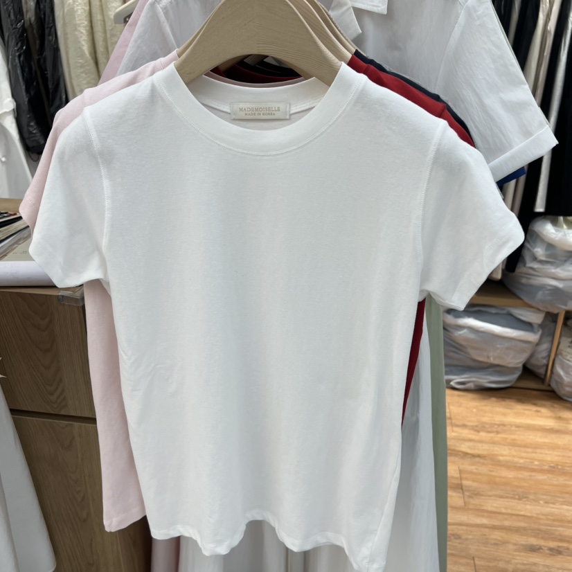 MADEMOISELL韓國東大門代購女裝新品人氣休閑時尚26春夏T恤MADEMOISELLT恤圖色1