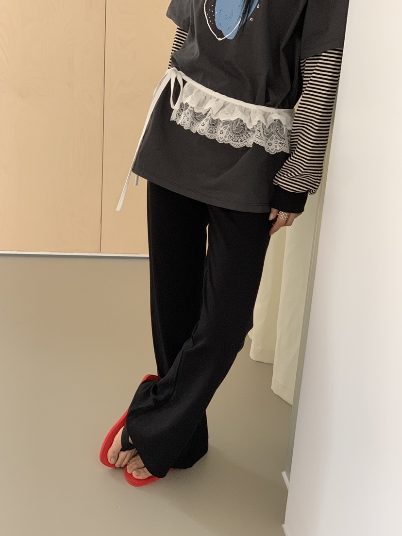 RIVER RAIN韓國直郵實拍女士新品26春夏人氣時尚休閑休閑褲RIVER RAIN休閑褲