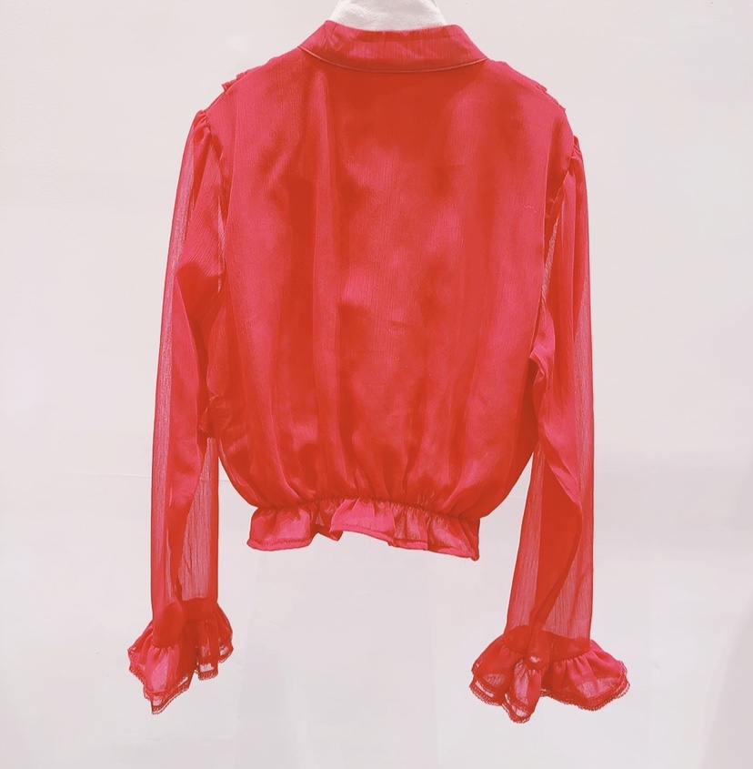 AWESOME-P韓國東大門直郵女士新款熱賣26春夏襯衫蕾絲衫AWESOME-P襯衫/蕾絲衫