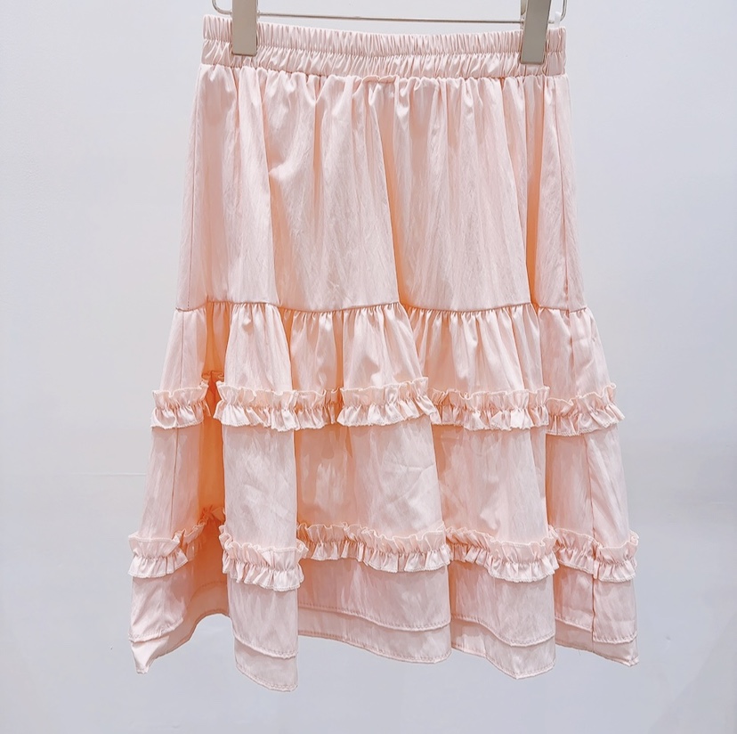 AWESOME-P韓國東大門直郵女士新款熱賣26春夏半身裙中短裙棉AWESOME-P半身裙/中短裙