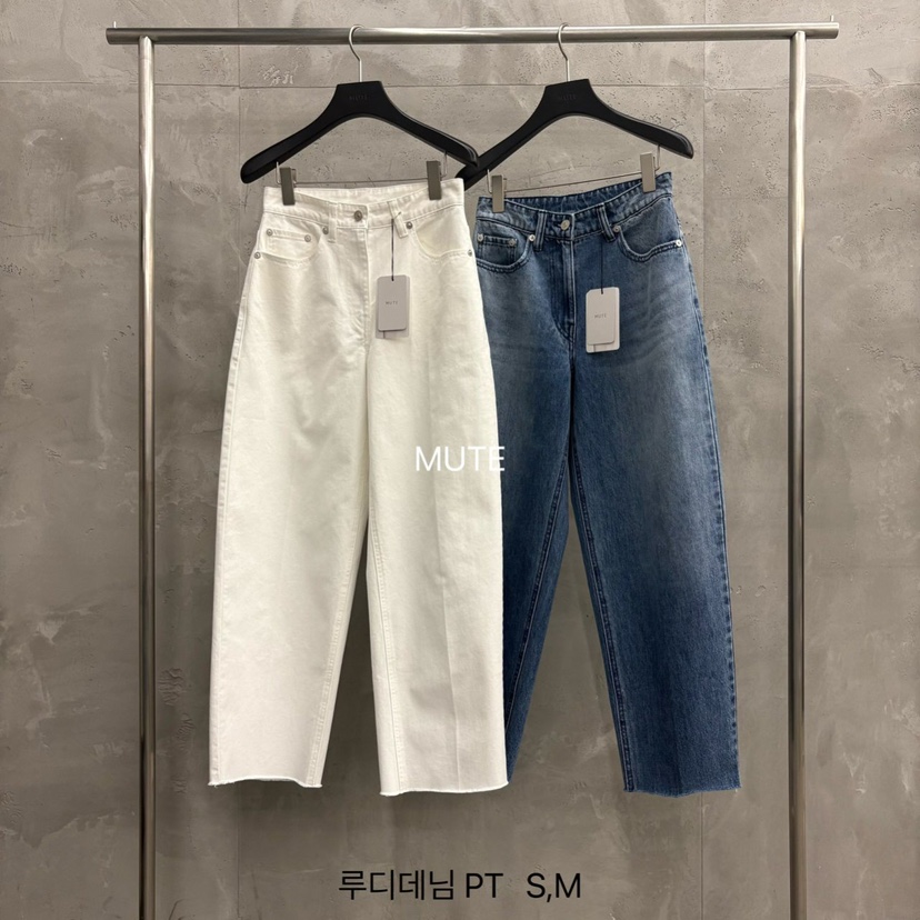 MUTE-P韓國代購女裝新品時尚熱賣人氣職業推薦26春夏牛仔褲MUTE牛仔褲