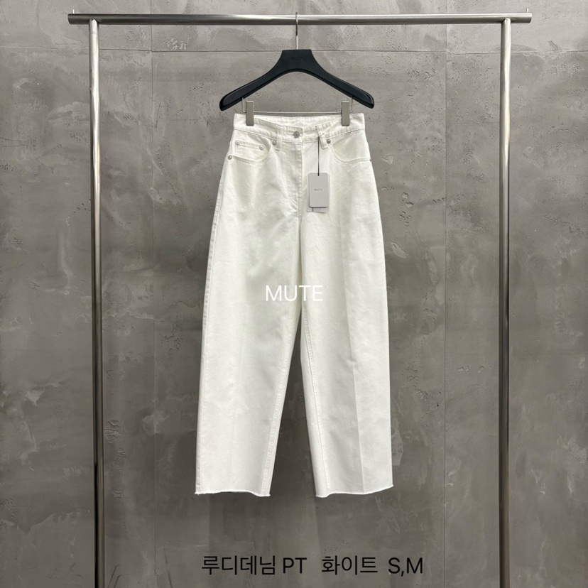 MUTE-P韓國代購女裝新品時尚熱賣人氣職業推薦26春夏牛仔褲MUTE牛仔褲圖色1