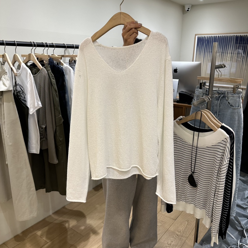 WINSOME韓國東大門直郵女士新款熱賣推薦針織衫不含飾品寬松WINSOME針織衫圖色1