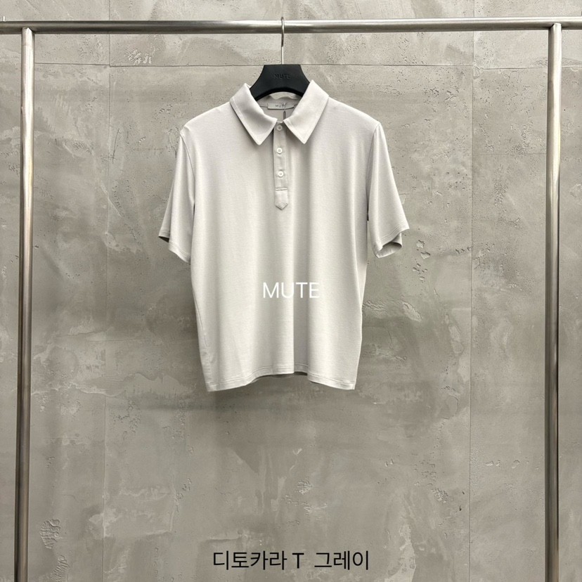 MUTE-P韓國東大門直郵女裝新品休閑26春夏人氣熱賣時尚T恤MUTET恤圖色3灰色