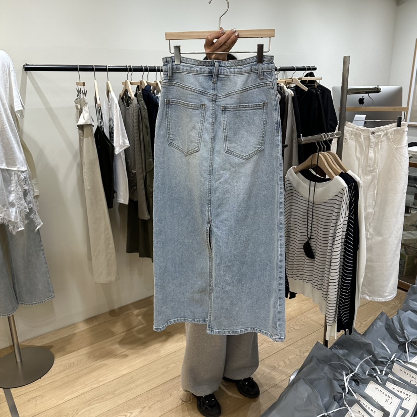 WINSOME韓國直郵實拍女裝新款職業熱賣26春夏推薦休閑長裙WINSOME長裙