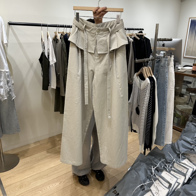 WINSOME韓國直郵女裝新品休閑人氣26春夏熱賣推薦裙褲含腰帶WINSOME裙褲圖色2