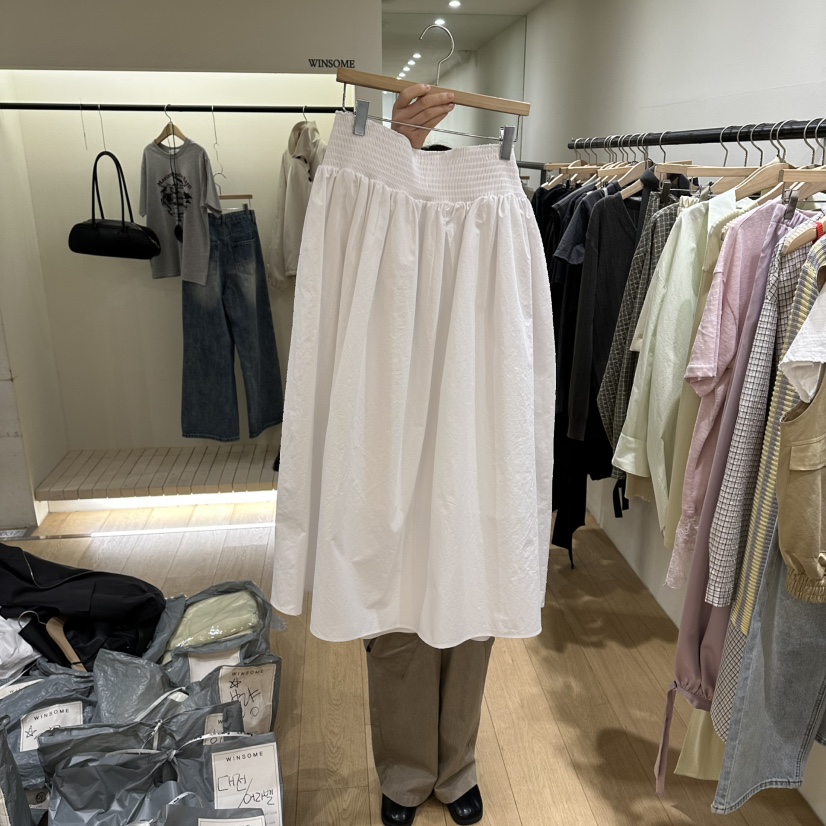 WINSOME韓國東大門直郵女士新款時尚職業休閑人氣26春夏長裙WINSOME長裙