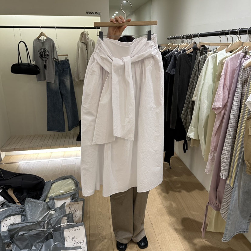 WINSOME韓國東大門直郵女士新款時尚職業休閑人氣26春夏長裙WINSOME長裙圖色1