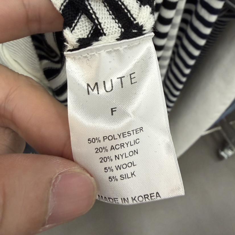 MUTE-P韓國直郵實拍女士新款26春夏休閑推薦針織衫羊毛衫MUTE針織衫