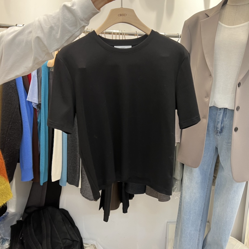 ORRD韓國直郵實拍女士新品休閑職業推薦人氣26春夏時尚T恤ORRDT恤圖色3