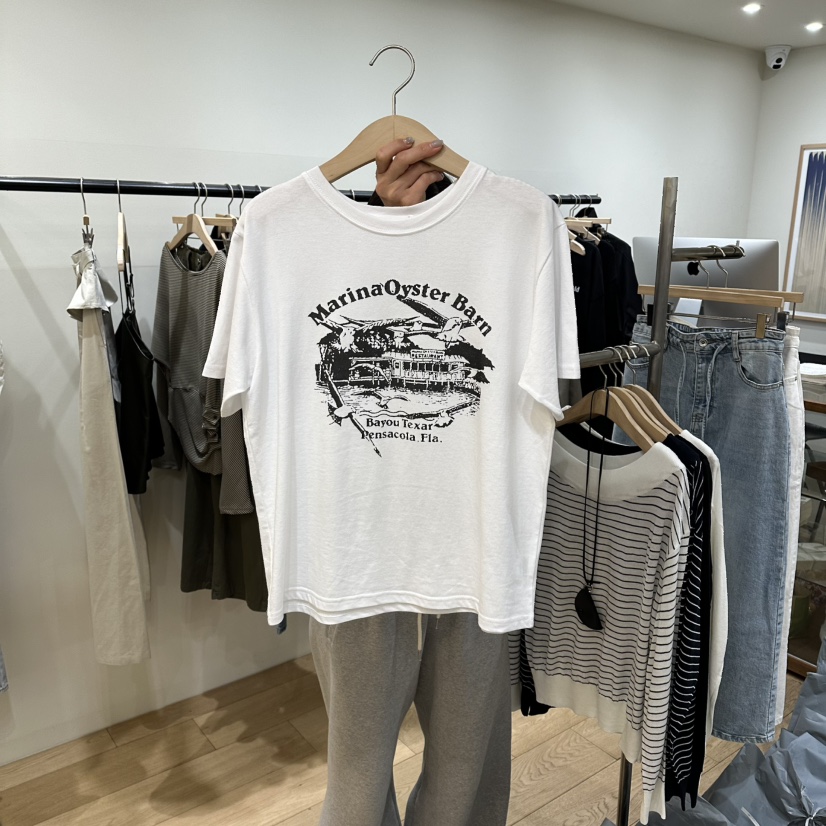 WINSOME韓國東大門直郵女裝新品時尚推薦休閑T恤不含飾品WINSOMET恤圖色1