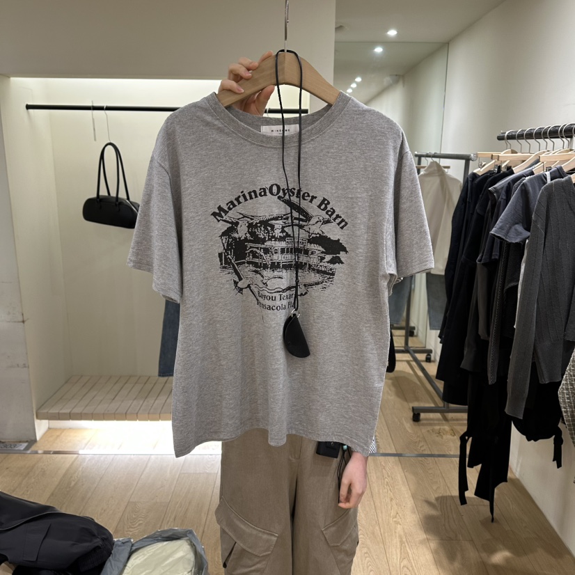 WINSOME韓國東大門直郵女裝新品時尚推薦休閑T恤不含飾品WINSOMET恤圖色2