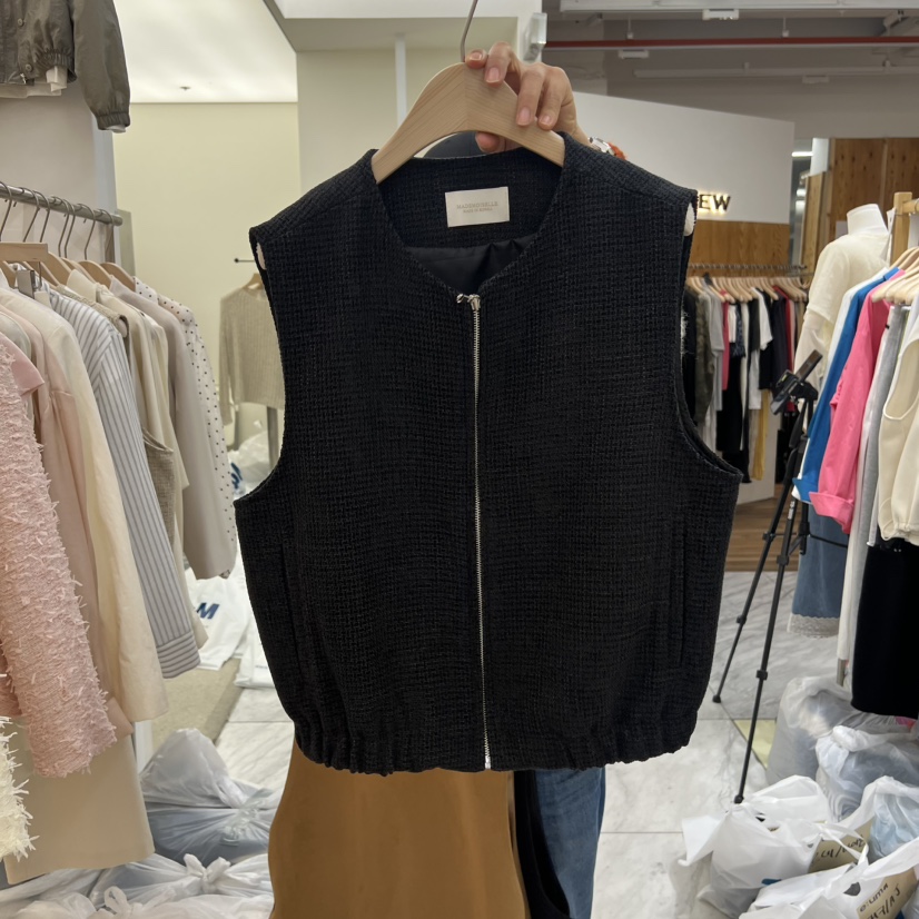 MADEMOISELL韓國東大門直郵女裝新款職業人氣休閑26春夏馬甲MADEMOISELL馬甲圖色2