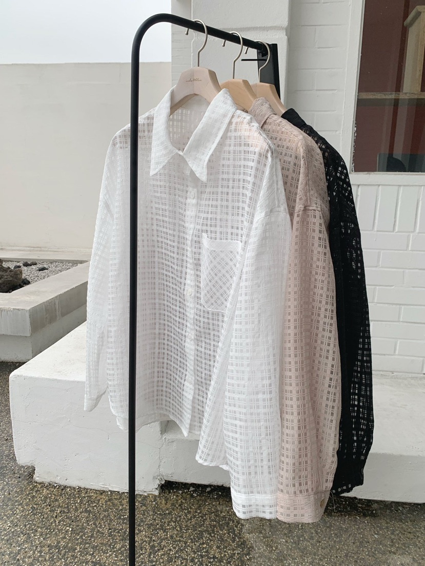 COBALT BLUE韓國東大門直郵女裝新品休閑推薦襯衫蕾絲衫COBALT BLUE襯衫/蕾絲衫