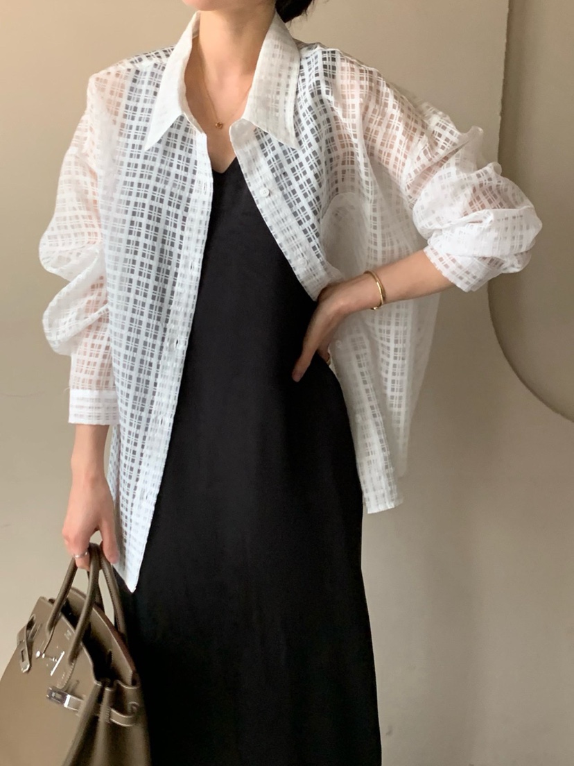 COBALT BLUE韓國東大門直郵女裝新品休閑推薦襯衫蕾絲衫COBALT BLUE襯衫/蕾絲衫圖色1