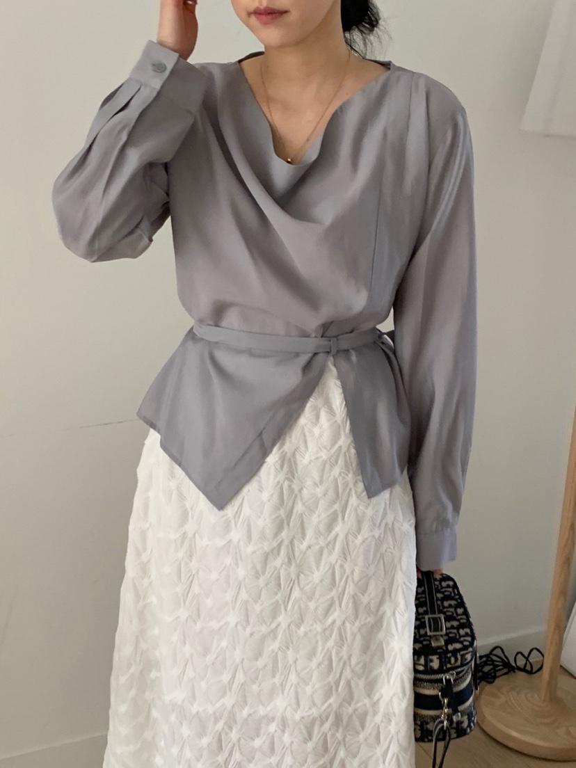 COBALT BLUE韓國直郵女裝新品推薦職業人氣26春夏襯衫蕾絲衫COBALT BLUE襯衫/蕾絲衫圖色3