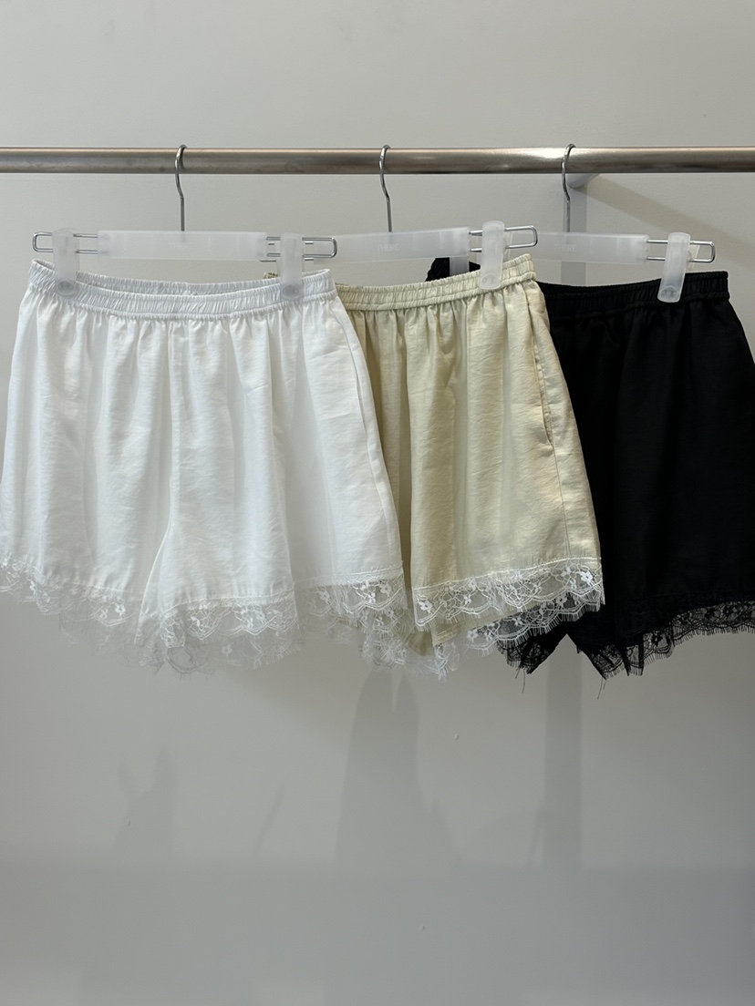 THERE韓國直郵實拍女士新款推薦職業時尚人氣熱賣短褲蕾絲THERE短褲