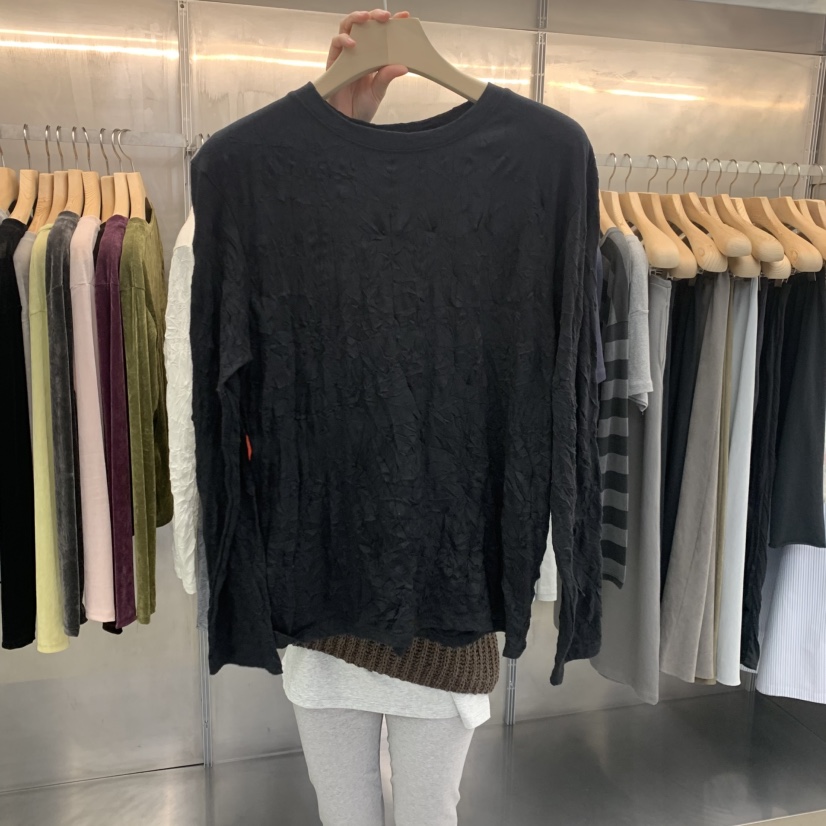 ESSENCE韓國直郵實拍女士新款人氣26春夏熱賣時尚長袖T恤ESSENCE長袖T恤圖色2