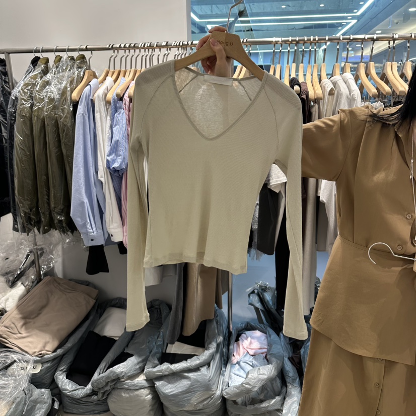 HONG.U韓國直郵實拍女士新款休閑熱賣人氣26春夏長袖T恤HONG.U長袖T恤圖色2